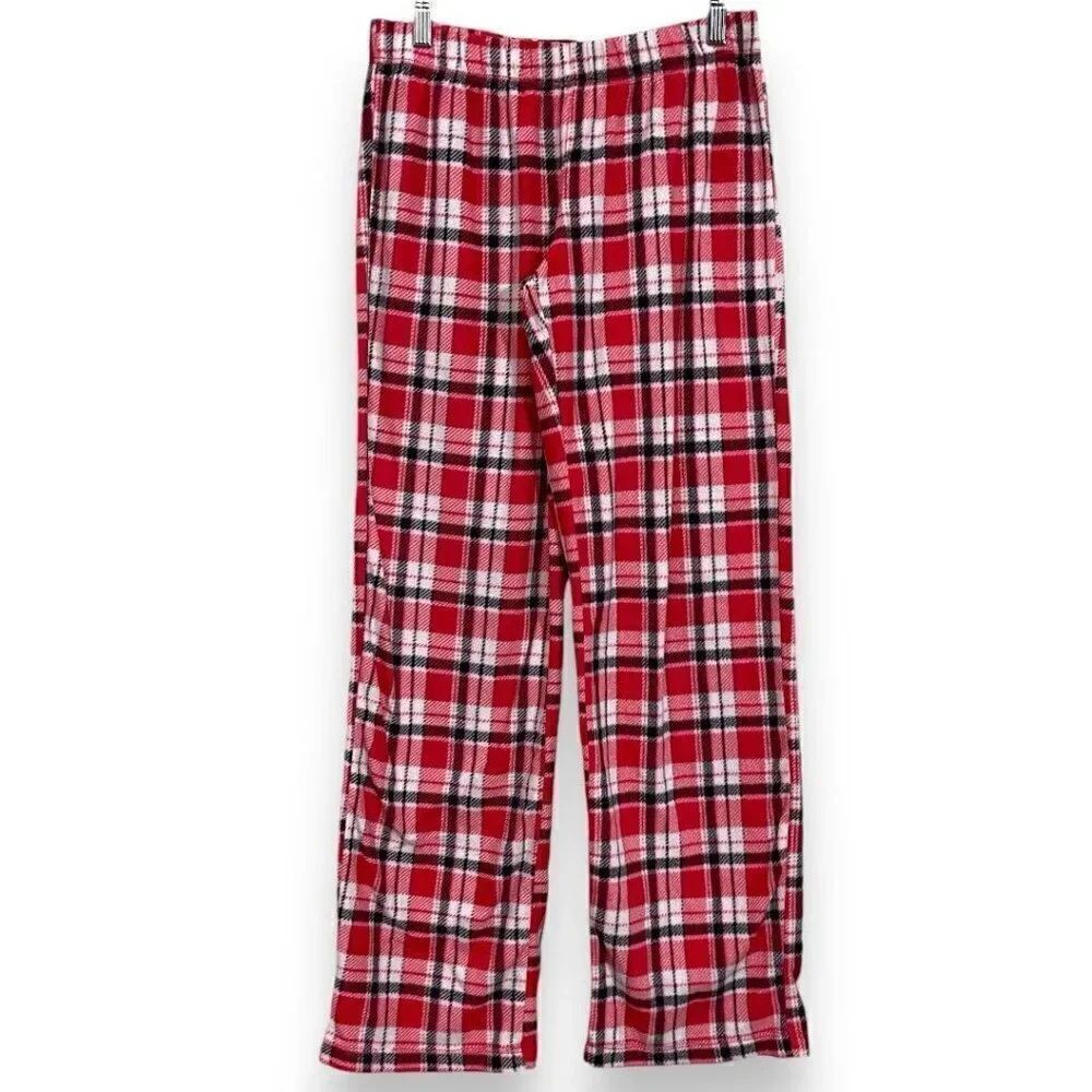 Flirtitude Plaid Fleece Pajama Pants Small